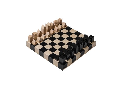 Шахматы Maple Wood 1, черные/дуб