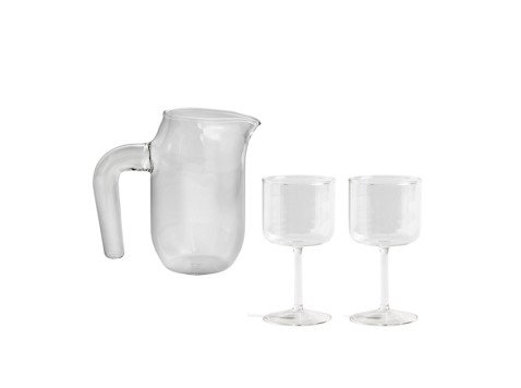 Подарунковий набір, Графин Jug&Набір склянок для вина Tint прозорий