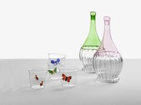 Подарочный набор, Графин Flask зеленый&Набор стаканов Long drink