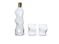 Подарунковий набір Dimple, Пляшка&Набір склянок