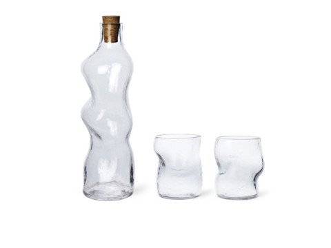 Подарунковий набір Dimple, Пляшка&Набір склянок