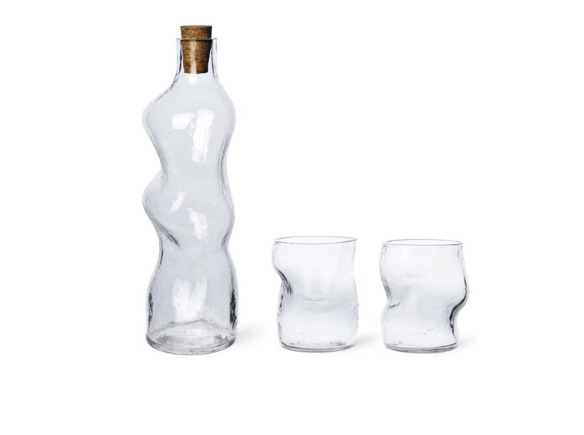 Подарунковий набір Dimple, Пляшка&Набір склянок