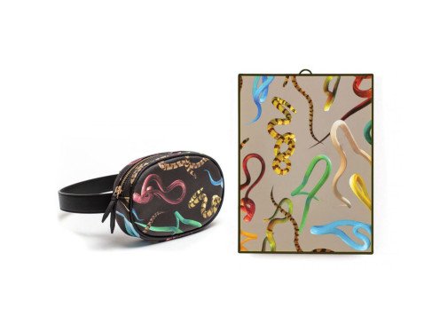 Подарунковий набір Snakes, Дзеркало&Сумка на пояс