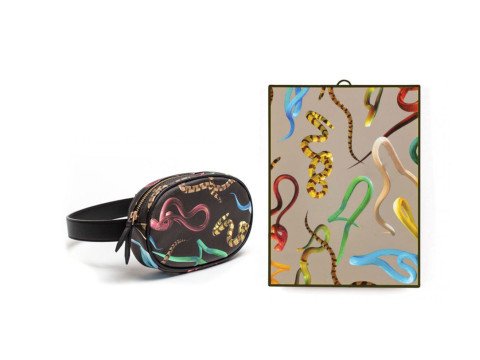 Подарунковий набір Snakes, Дзеркало&Сумка на пояс