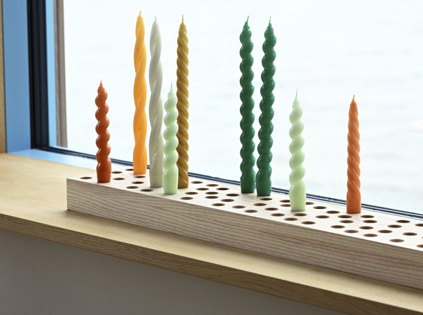 Подарунковий набір, Ковдра Matelli блакитна&Набір свічок Long синій