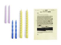 Подарунковий набір, Ковдра Matelli жовта&Набір свічок Long лимонний