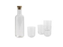 Подарунковий набір, Скляна пляшка Bottle велика&Набір склянок Corky високі