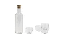 Подарунковий набір, Скляна пляшка Bottle маленька&Набір склянок Corky низькі