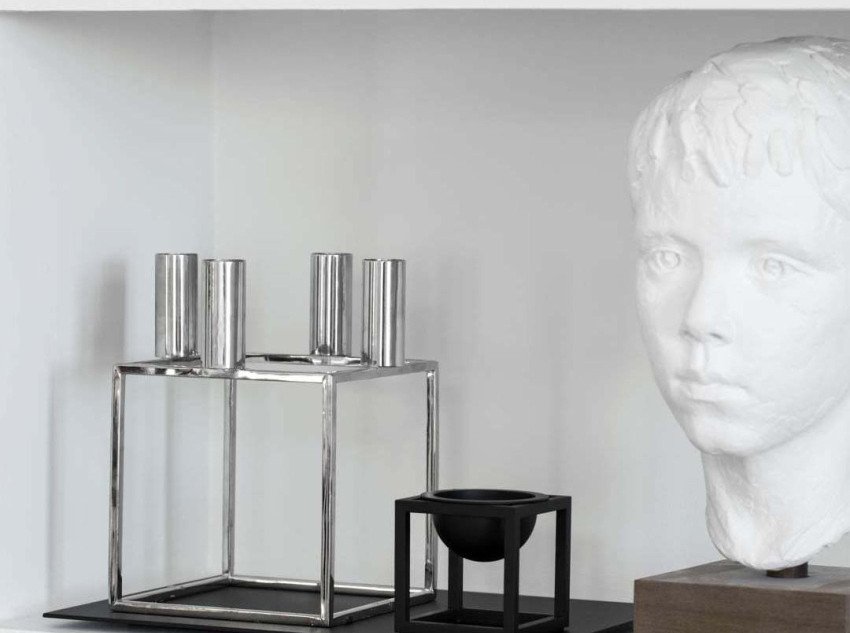 Подарочный набор, Чашки Moon&Подсвечник KUBUS 4 хром