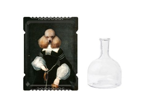 Подарочный набор Декоративный поднос Diane&Графин Glass