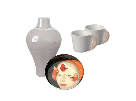 Подарунковий набір, Кавові чашки Morphose Duo&Комплект посуду Ming - Muse
