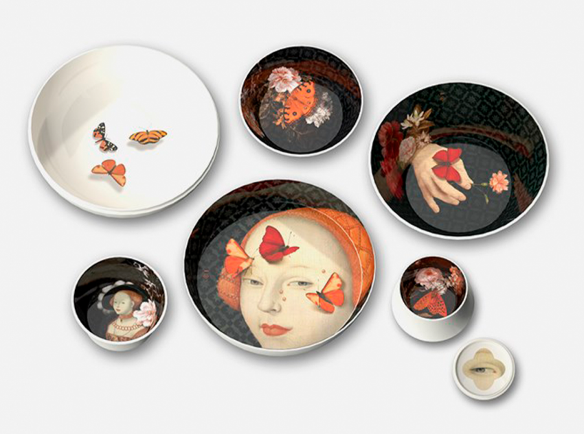 Подарунковий набір, Кавові чашки Morphose Duo&Комплект посуду Ming - Muse