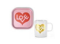 Подарунковий набір, Піднос Love Heart&Чашка Love Heart золота