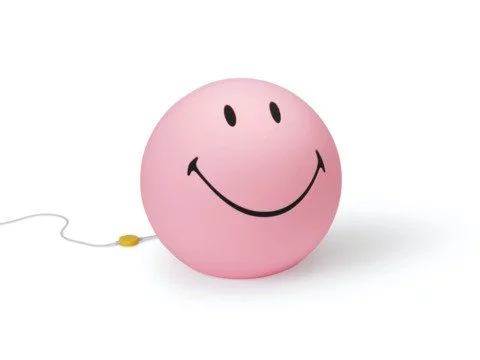 Настільна лампа Smiley XL, рожева