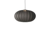 Світильник підвісний Knit-Wit Oval Ø76, чорний Світильник підвісний Knit-Wit Oval Ø76, чорний