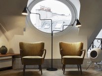 Торшер Lampe Gras №411 Double, чорний