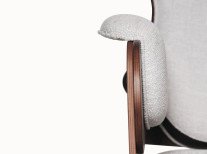 Крісло Lounger, сіре/горіх Крісло Lounger, сіре/горіх