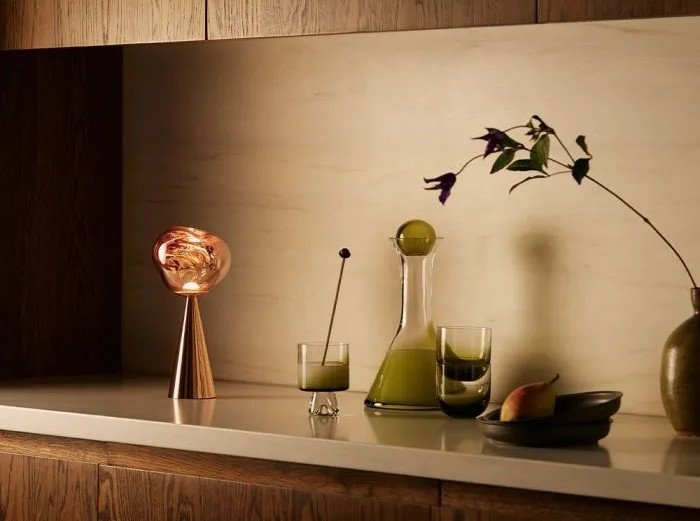 Портативна лампа Melt LED, мідна