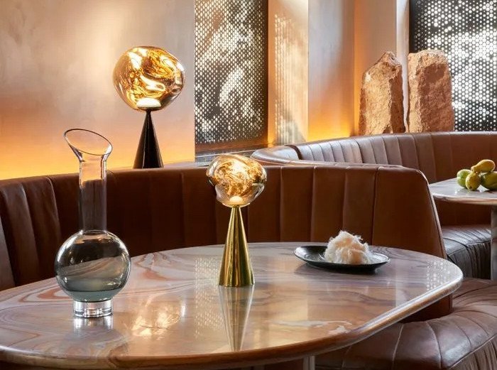 Портативна лампа Melt LED, золота