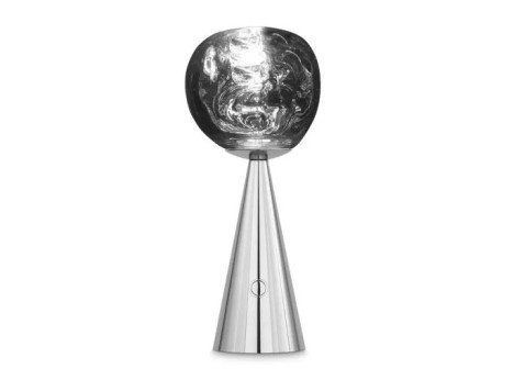 Портативная лампа Melt LED, серебряная
