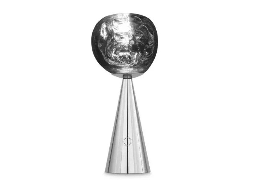 Портативная лампа Melt LED, серебряная Портативная лампа Melt LED, серебряная