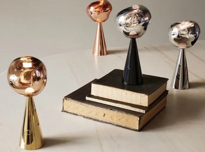 Портативна лампа Melt LED, срібна