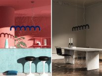 Світильник підвісний Arch straight, синій Світильник підвісний Arch straight, синій