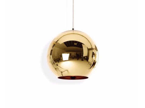 Светильник подвесной Round, 45, золотой