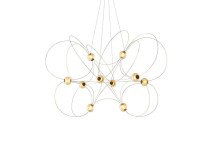 Светильник подвесной Munari 10*, золотой