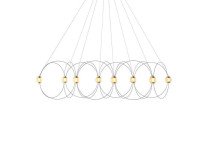 Світильник підвісний Munari 8*, чорний