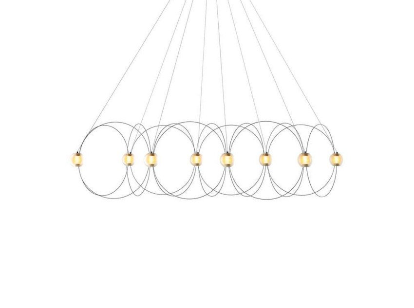 Світильник підвісний Munari 8*, чорний