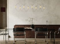 Світильник підвісний Munari 8*, чорний