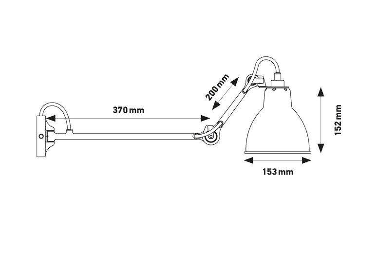 Светильник настенный Lampe Gras №204 L40, желтый