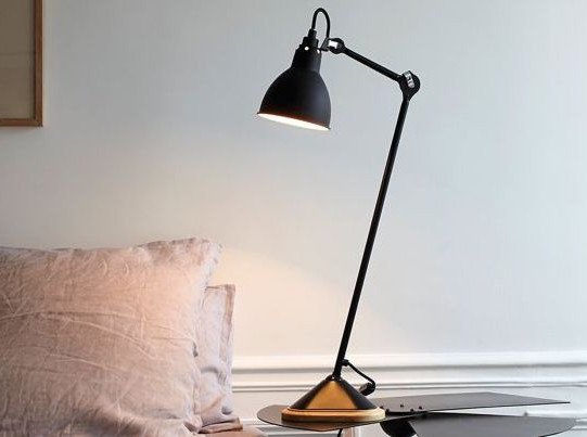 Світильник настільний №206, чорний/дуб