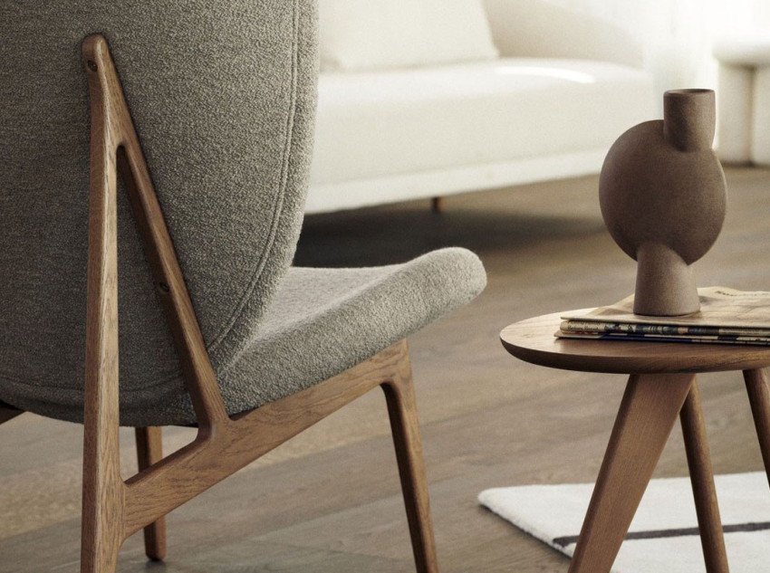 Лаундж кресло Elephant-2020 Full Upholstery, белое sheepskin/натуральный дуб Лаундж кресло Elephant-2020 Full Upholstery, белое sheepskin/натуральный дуб