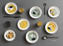 Комплект посуду Babel Eat, світло-сірий Комплект посуду Babel Eat, світло-сірий