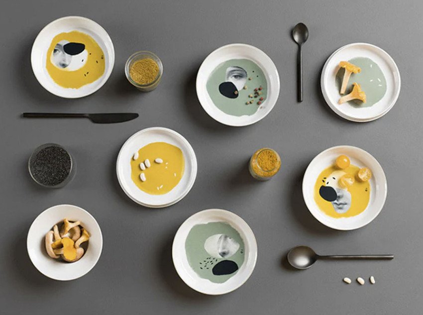 Комплект посуду Babel Eat, світло-сірий Комплект посуду Babel Eat, світло-сірий