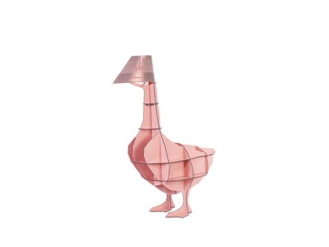 Декоративний стелаж з підсвіткою Junon, рожева