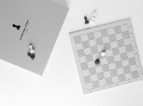 Шахматы Concrete, классические, черно-белые Шахматы Concrete, классические, черно-белые