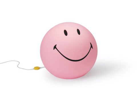 Настольная лампа Smiley XL, розовая