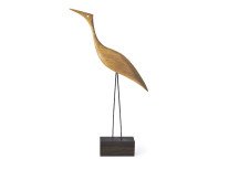 Статуэтка Beak Bird, Tall heron, дуб Статуэтка Beak Bird, Tall heron, дуб