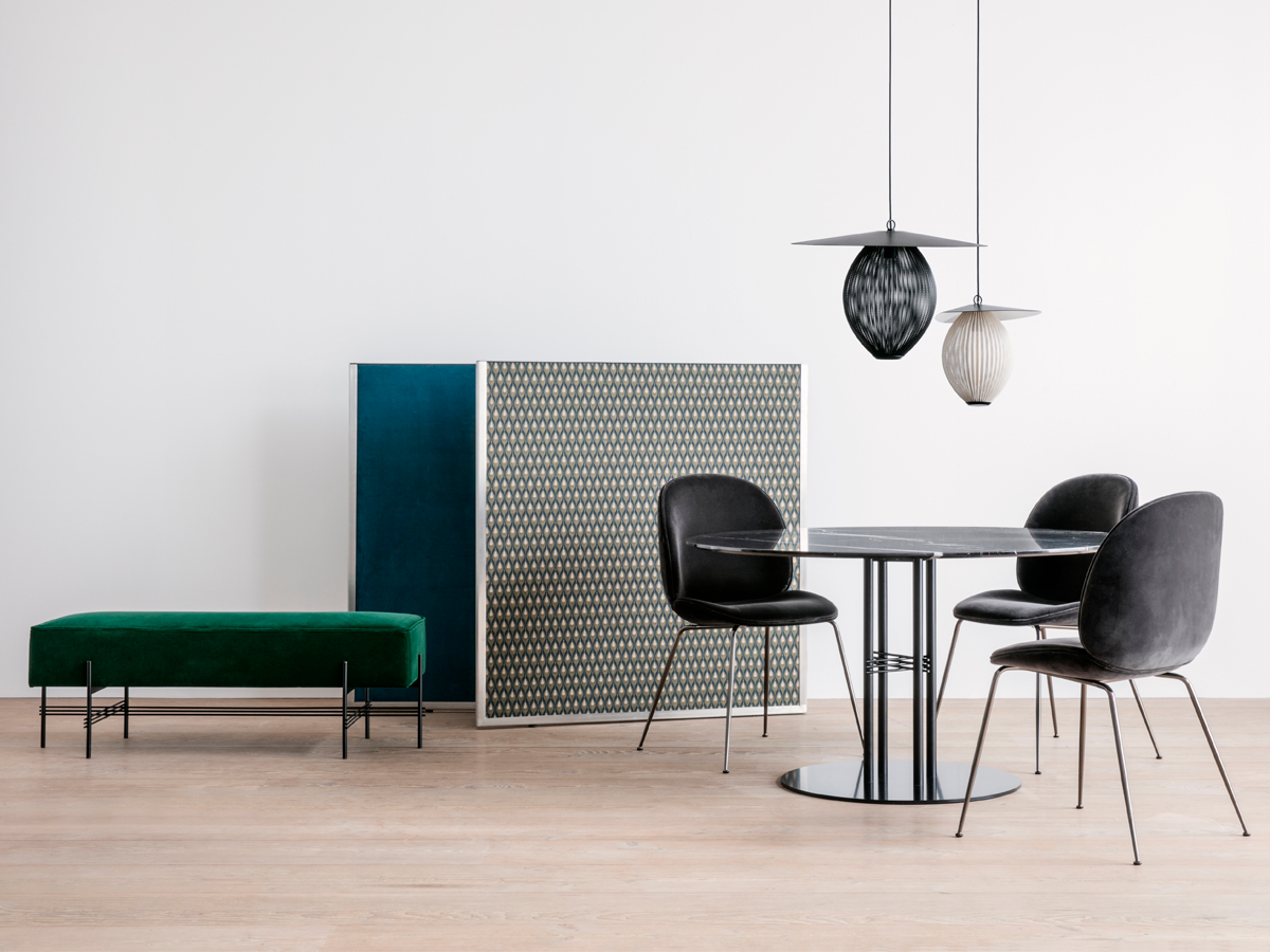 Світильник підвісний Satellite, Ø27, чорний напівматовий