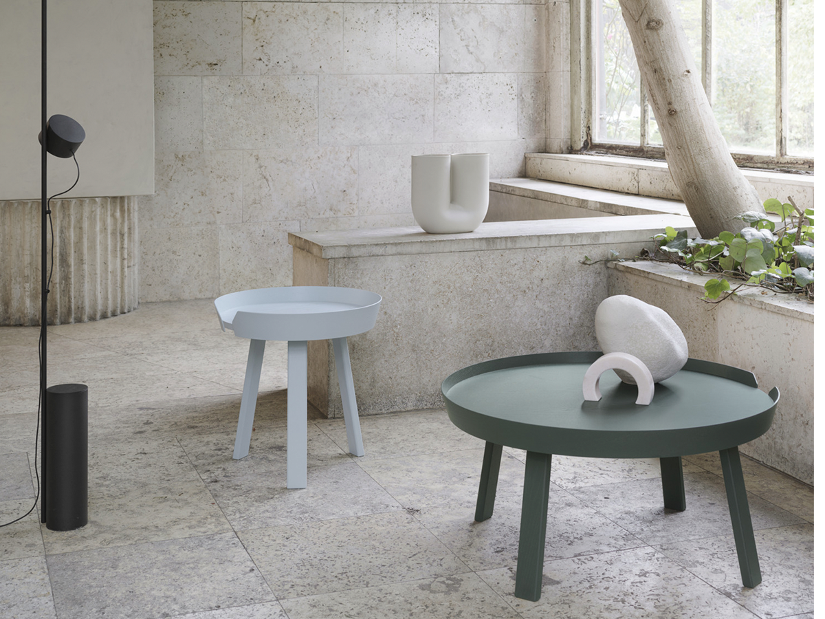 Столик Around, маленький, темно-зелений